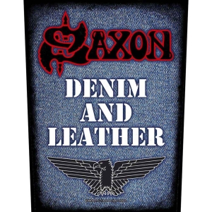 Saxon - Denim & Leather Back Patch in der Gruppe MERCHANDISE / Merch / Hårdrock bei Bengans Skivbutik AB (5538393)