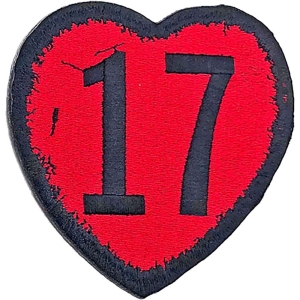 Sex Pistols - 17 Heart Woven Patch in der Gruppe MERCHANDISE / Merch / Punk bei Bengans Skivbutik AB (5538402)