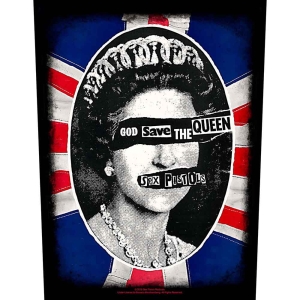 Sex Pistols - God Save The Queen Back Patch in der Gruppe MERCHANDISE / Merch / Punk bei Bengans Skivbutik AB (5538406)