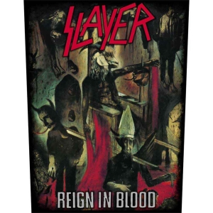 Slayer - Reign In Blood Back Patch in der Gruppe MERCHANDISE / Merch / Hårdrock bei Bengans Skivbutik AB (5538418)