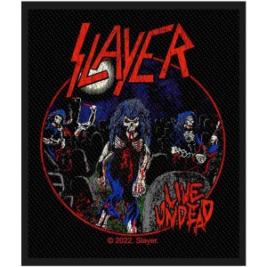Slayer - Live Undead Standard Patch in der Gruppe MERCHANDISE / Merch / Hårdrock bei Bengans Skivbutik AB (5538435)