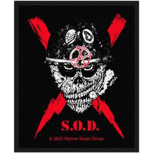 Stormtroopers Of Death - Scrawled Lightning Standard Patch in der Gruppe MERCHANDISE / Merch / Hårdrock bei Bengans Skivbutik AB (5538453)