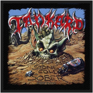 Tankard - Stone Cold Sober Standard Patch in der Gruppe MERCHANDISE / Merch / Hårdrock bei Bengans Skivbutik AB (5538458)