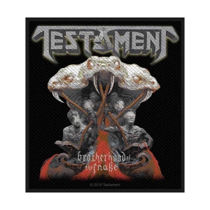 Testament - Brotherhood Of The Snake Standard Patch in der Gruppe MERCHANDISE / Merch / Hårdrock bei Bengans Skivbutik AB (5538460)