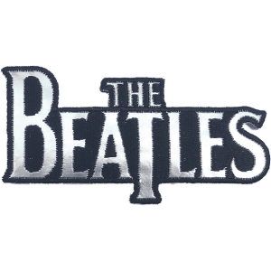 The Beatles - Silver Drop T Logo Die-Cut Patch in der Gruppe MERCHANDISE / Merch / Pop-Rock bei Bengans Skivbutik AB (5538490)