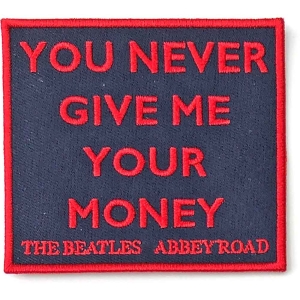 The Beatles - You Never Give Me Your Money Woven Patch in der Gruppe MERCHANDISE / Merch / Pop-Rock bei Bengans Skivbutik AB (5538492)
