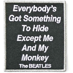 The Beatles - Me And My Monkey Woven Patch in der Gruppe MERCHANDISE / Merch / Pop-Rock bei Bengans Skivbutik AB (5538495)