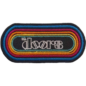 The Doors - Rainbow Logo Woven Patch in der Gruppe MERCHANDISE / Merch / Pop-Rock bei Bengans Skivbutik AB (5538549)