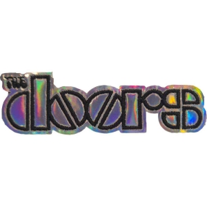 The Doors - Sonic Silver Logo Woven Patch in der Gruppe MERCHANDISE / Merch / Pop-Rock bei Bengans Skivbutik AB (5538552)