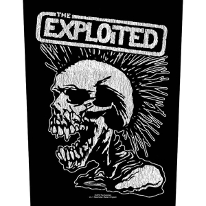 The Exploited - Vtge Skull Back Patch in der Gruppe MERCHANDISE / Merch / Punk bei Bengans Skivbutik AB (5538556)