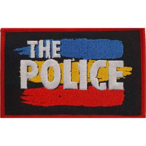 The Police - 3 Stripes Logo Woven Patch in der Gruppe MERCHANDISE / Merch / Pop-Rock bei Bengans Skivbutik AB (5538558)