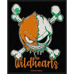The Wildhearts - Green Skull Standard Patch in der Gruppe MERCHANDISE / Merch / Pop-Rock bei Bengans Skivbutik AB (5538577)