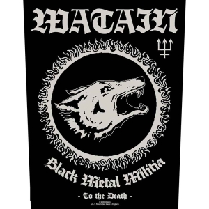 Watain - Black Metal Militia Back Patch in der Gruppe MERCHANDISE / Merch / Hårdrock bei Bengans Skivbutik AB (5538613)