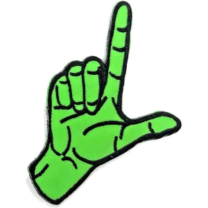 Yungblud - Finger Point Woven Patch in der Gruppe MERCHANDISE / Merch / Pop-Rock bei Bengans Skivbutik AB (5538630)