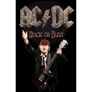 Ac/Dc - Rock Or Bust/Angus Textile Poster in der Gruppe MERCH / Minsishops-merch / Ac/Dc bei Bengans Skivbutik AB (5538669)