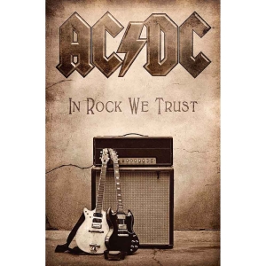 Ac/Dc - In Rock We Trust Textile Poster in der Gruppe MERCH / Minsishops-merch / Ac/Dc bei Bengans Skivbutik AB (5538670)