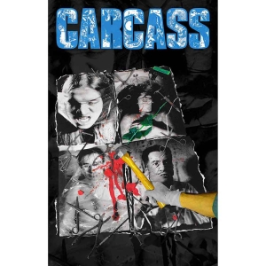 Carcass - Necroticism Textile Poster in der Gruppe MERCHANDISE / Merch / Hårdrock bei Bengans Skivbutik AB (5538688)