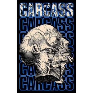 Carcass - Necro Head Textile Poster in der Gruppe MERCHANDISE / Merch / Hårdrock bei Bengans Skivbutik AB (5538689)