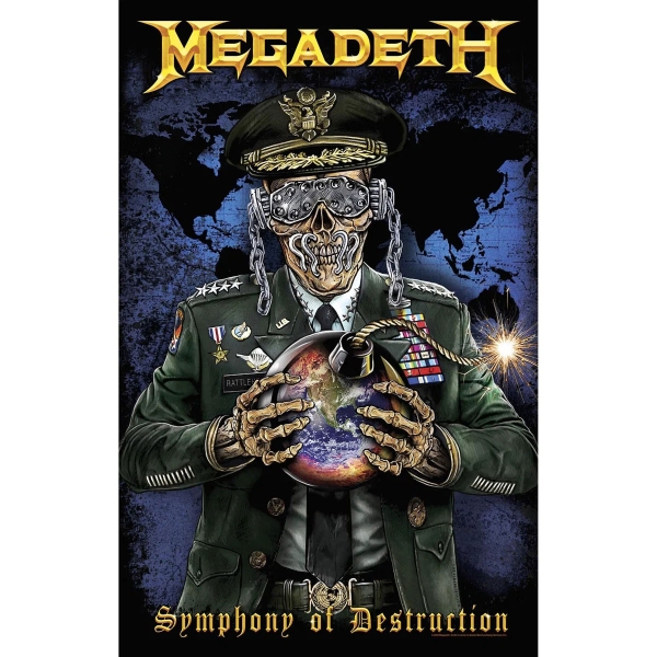 Megadeth - Textile Poster: Symphony Of Destruction in der Gruppe MERCHANDISE / Merch / Nyheter / Hårdrock bei Bengans Skivbutik AB (5538734)