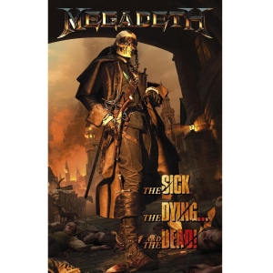 Megadeth - The Sick, The Dying And The Dead Textile Poster in der Gruppe MERCHANDISE / Merch / Nyheter / Hårdrock bei Bengans Skivbutik AB (5538735)