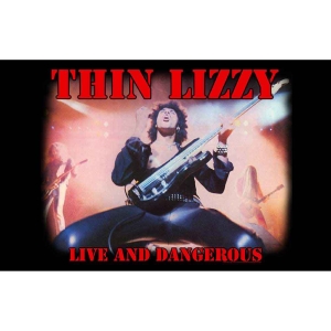 Thin Lizzy - Live And Dangerous Textile Poster in der Gruppe MERCHANDISE / Merch / Hårdrock bei Bengans Skivbutik AB (5538778)