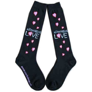 The Beatles - All You Need Is Love Lady Bl Knee Socks in der Gruppe MERCH bei Bengans Skivbutik AB (5538792)