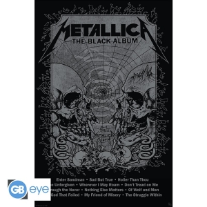 Metallica - Poster Maxi Black Album Poster 91,5x61 in der Gruppe MERCHANDISE / Merch / Hårdrock bei Bengans Skivbutik AB (5540273)