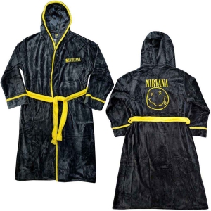 Nirvana - Yellow Smiley Uni Bl Bath Robe:  in der Gruppe MERCHANDISE / Merch / Hårdrock bei Bengans Skivbutik AB (5540803r)