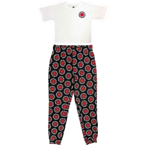 Red Hot Chili Peppers - Classic Asterisk Lady Wht/Bl Pyjamas: in der Gruppe MERCHANDISE / Merch / Pop-Rock bei Bengans Skivbutik AB (5540915r)