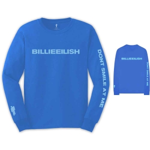 Billie Eilish - Smile Uni Blue L/S:2Xl in der Gruppe MERCHANDISE / Kapuzenpullover / Pop-Rock bei Bengans Skivbutik AB (5540981)