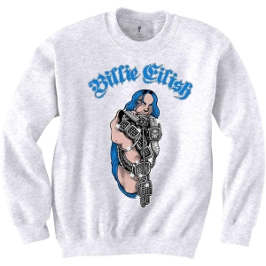 Billie Eilish - Bling Uni Wht Sw 1Xs in der Gruppe MERCHANDISE / Kapuzenpullover / Pop-Rock bei Bengans Skivbutik AB (5541020r)