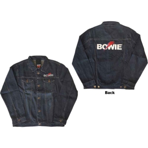 David Bowie - Flash Logo Uni Denim Jacket:  S in der Gruppe MERCHANDISE / Merch / Pop-Rock bei Bengans Skivbutik AB (5541235r)