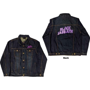 Black Sabbath - Wavy Logo Uni Denim Jacket:  in der Gruppe MERCHANDISE / Merch / Hårdrock bei Bengans Skivbutik AB (5541236r)