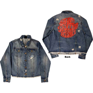 Rolling Stones - Script Lady Lht Denim Jacket:  in der Gruppe MERCHANDISE / Merch / Pop-Rock bei Bengans Skivbutik AB (5541256r)