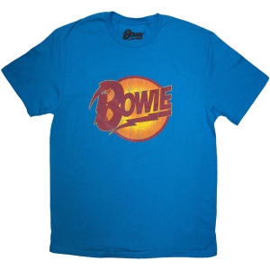 David Bowie - Vtge Diamond Dogs Logo Uni Blue  1Xs in der Gruppe MERCHANDISE / T-shirt / Pop-Rock bei Bengans Skivbutik AB (5541377)