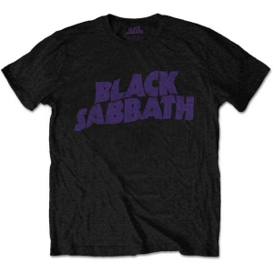 Black Sabbath - Vintage Wavy Logo Uni Bl (3XL) in der Gruppe -Start Tshirt bei Bengans Skivbutik AB (5541429)