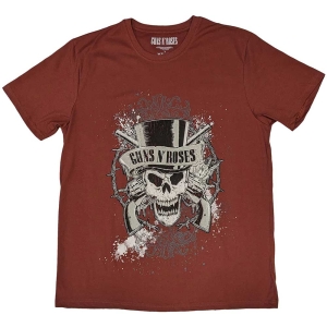 Guns N Roses - Faded Skull Uni Red    S in der Gruppe MERCHANDISE / T-shirt / Hårdrock bei Bengans Skivbutik AB (5542259r)
