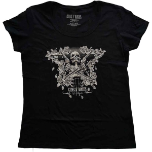 Guns N Roses - Skeleton Guns Lady Bl    S in der Gruppe MERCHANDISE / T-shirt / Hårdrock bei Bengans Skivbutik AB (5542268r)