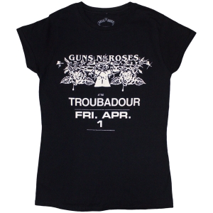 Guns N Roses - Troubadour Flyer Lady Bl    S in der Gruppe MERCHANDISE / T-shirt / Hårdrock bei Bengans Skivbutik AB (5542273r)