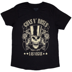 Guns N Roses - Top Hat Skull & Pistols Lv Lady Bl    S in der Gruppe MERCHANDISE / T-shirt / Hårdrock bei Bengans Skivbutik AB (5542278r)