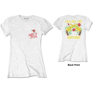 Guns N Roses - Lies, Lies, Lies Lady Wht    S in der Gruppe MERCHANDISE / T-shirt / Hårdrock bei Bengans Skivbutik AB (5542297r)