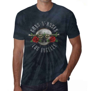Guns N Roses - Los Angeles Uni Bl Dip-Dye    S in der Gruppe MERCHANDISE / T-shirt / Hårdrock bei Bengans Skivbutik AB (5542307r)