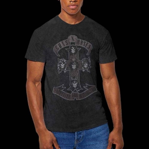 Guns N Roses - Monochrome Cross Uni Bl Dip-Dye    S in der Gruppe MERCHANDISE / T-shirt / Hårdrock bei Bengans Skivbutik AB (5542311r)
