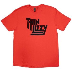 Thin Lizzy - Logo Uni Red T-Shirt in der Gruppe MERCHANDISE / T-shirt / Hårdrock bei Bengans Skivbutik AB (5542568r)