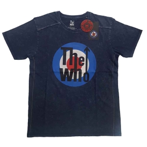 The Who - Target Logo Snow Wash Uni Navy    S in der Gruppe MERCHANDISE / T-shirt / Pop-Rock bei Bengans Skivbutik AB (5542582r)