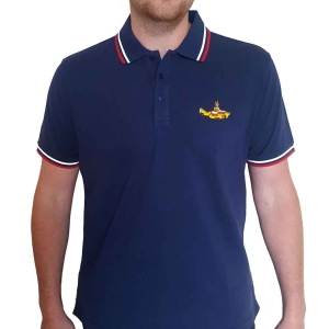 The Beatles - Yellow Submarine Uni Navy Piké:  in der Gruppe MERCHANDISE / T-shirt / Pop-Rock bei Bengans Skivbutik AB (5542833r)