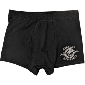 Avenged Sevenfold - Classic Deathbat Uni Bl Boxers:  in der Gruppe MERCHANDISE / Merch / Hårdrock bei Bengans Skivbutik AB (5542946r)
