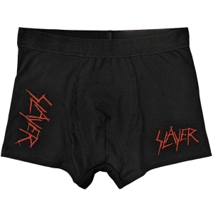 Slayer - Scratchy Logo Uni Bl Boxers:  in der Gruppe MERCHANDISE / Merch / Hårdrock bei Bengans Skivbutik AB (5542965r)