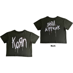 Korn - Still A Freak Lady Green Crop Top:   (L) in der Gruppe MERCHANDISE / T-shirt / Heavy Metal bei Bengans Skivbutik AB (5543039)