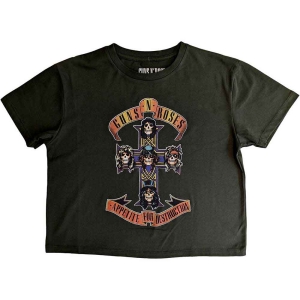 Guns N Roses - Appetite For Destruction Lady Green Crop in der Gruppe MERCHANDISE / T-shirt / Hårdrock bei Bengans Skivbutik AB (5543159r)